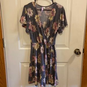 Floral Wrap Dress